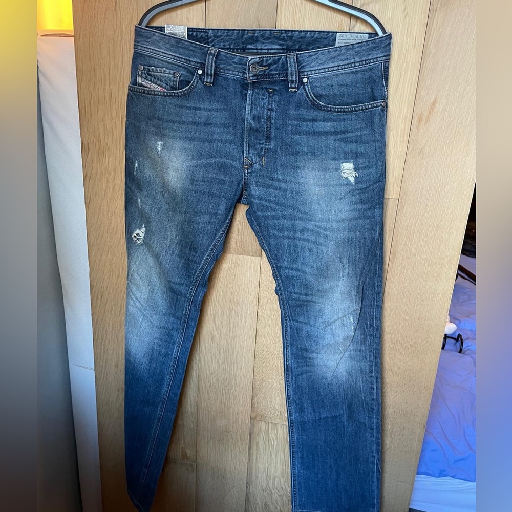 Diesel Safado blue distressed denim jeans size 31/32 in excellent condition